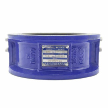 Bundor DN50-300 PN16 dual plate check valve CF8 disc 2inch-12inch wafer type flap check valve non return valve